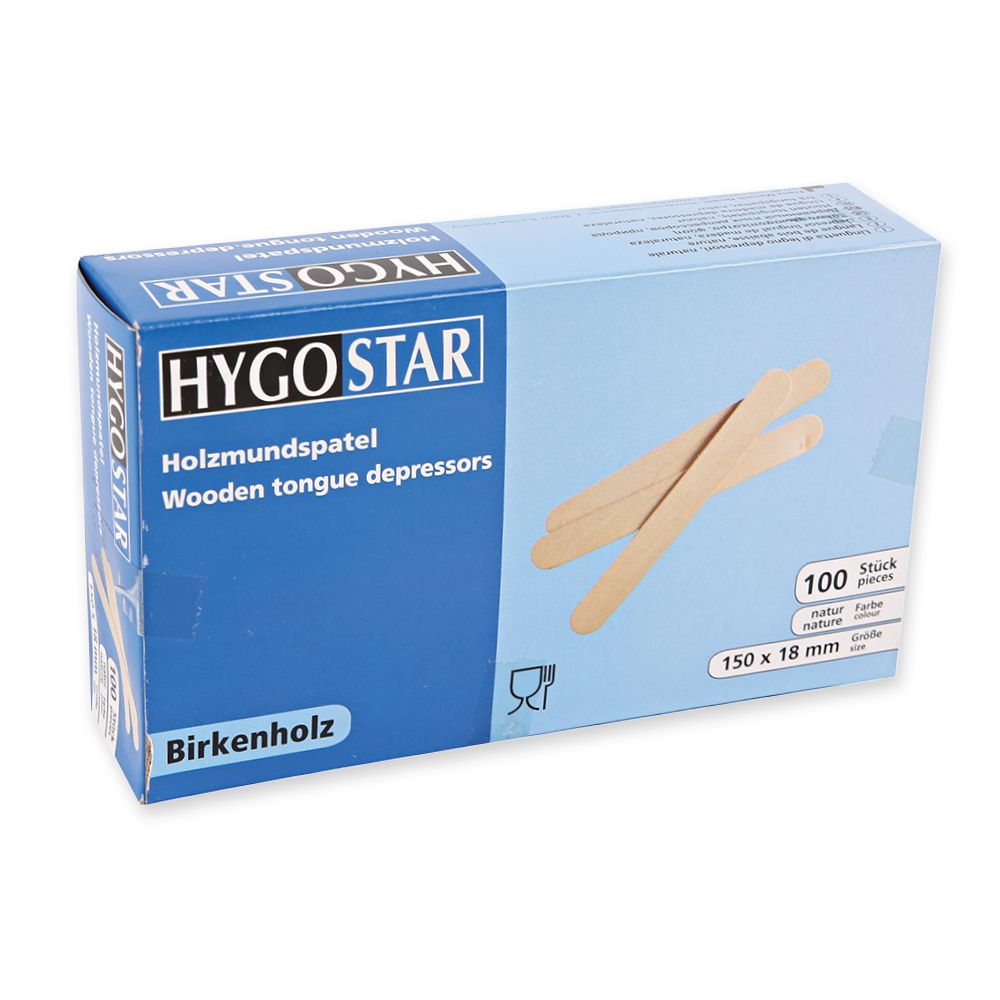 Hygostar hars en wax tong spatels dispenserdoosje 100 stuks