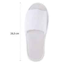 Afmeting van badstofslipper