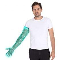 Extra lange plastic handschoen