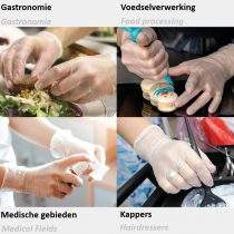 Wegwerphandschoenen vinyl 26869 - 26859 - 26819 - 26809 - 26829