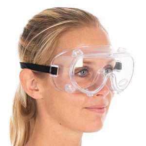Hygostar veiligheidsbril met ventilatie PVC goedkoop beste klusbril, vuurwerkbril of stofbril aanslagvrij veilig, voordelig en online 8510