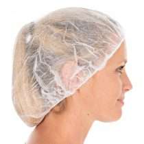 Hygonorm haarnetjes wit Baret zijnaanzicht Goedkoopste haarnetjes wegwerp