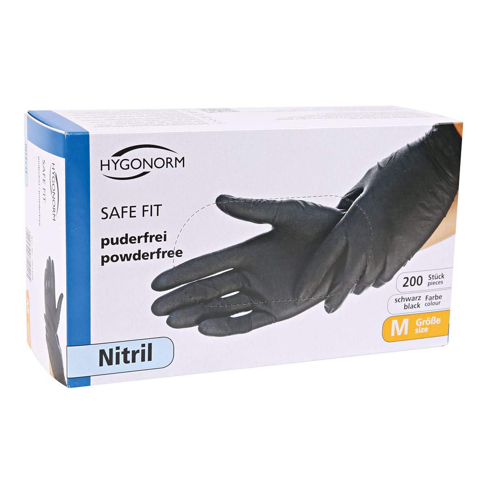 Score Uitroepteken Bedreven Nitril handschoenen zwart 200 stuks - 3,62 - 2WINS - Disposables