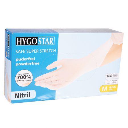Nitril handschoenen Safe Superstretch wit