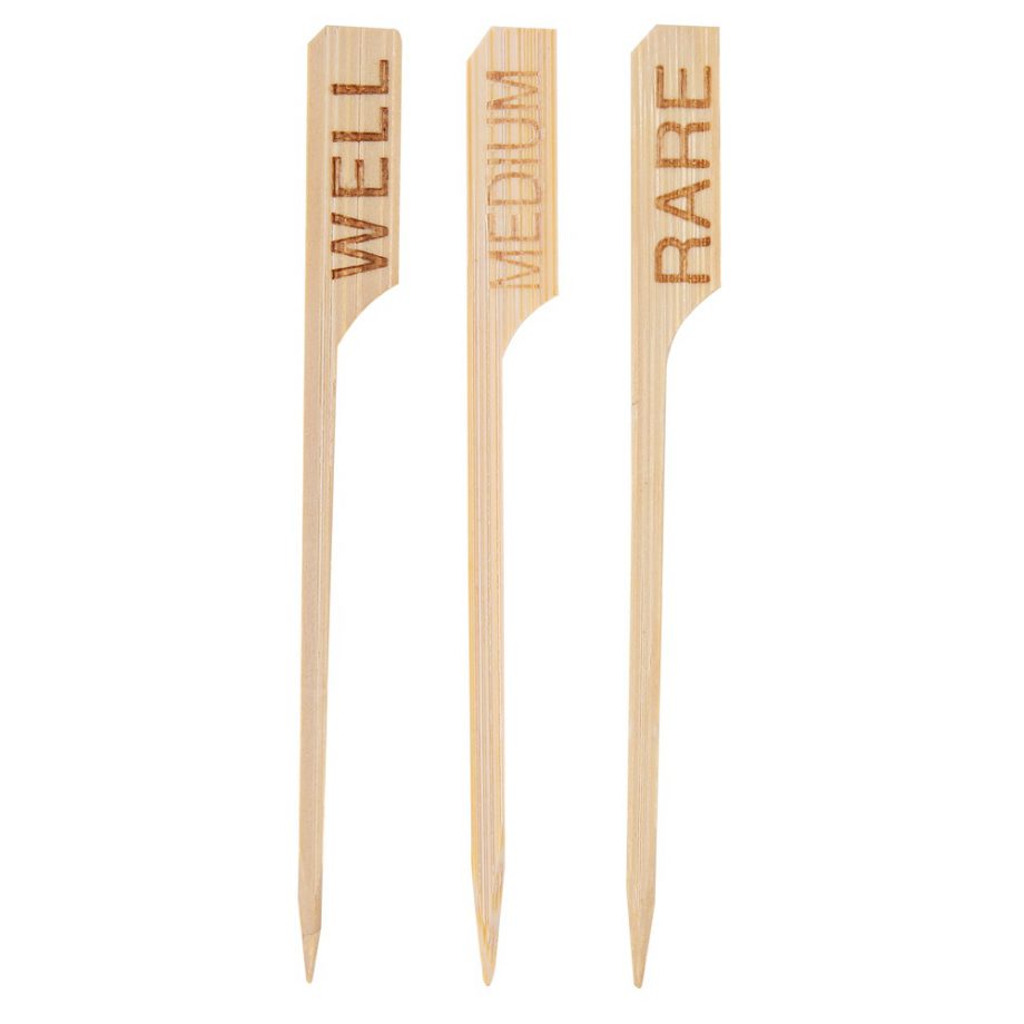 NatureStar steakmarkers houten spiesjes