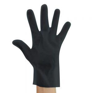 Zwarte TPE handschoen voedselveilig goedkoop alternatief voor vinyl 263168 – 263158 – 263118 – 263108