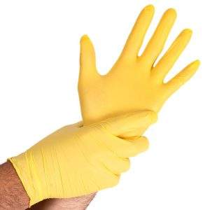 Hygostar nitril handschoenen geel Safe Light