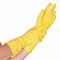 Huishoudhandschoenen latex geel