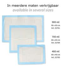 Bedkussens in meerdere maten verkrijgbaar - als bedbescherming en medisch kussen - met absorberende kern van cellulose - zachte bovenkant van PP-fleece, huidvriendelijk en comfortabel