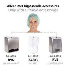 Wegwerphaarnetjes groen baret 60 cm bijpassende accessoires