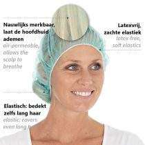 Wegwerphaarnetjes groen baret 60 cm kenmerken