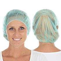 Wegwerphaarnetjes groen baret 60 cm voor en achterkant