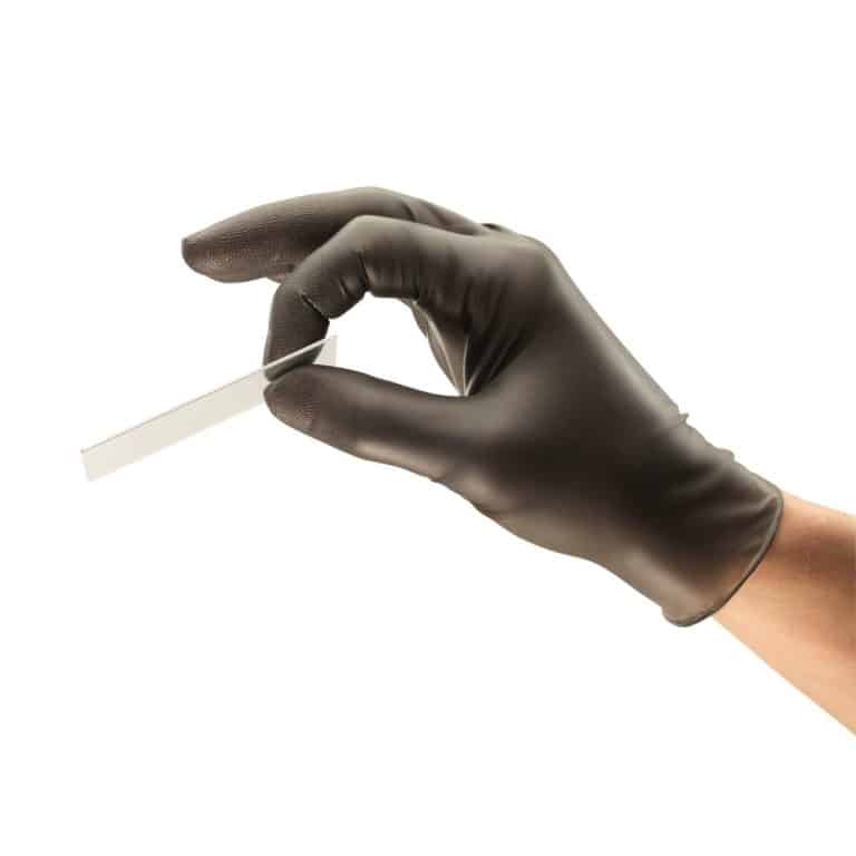 Medische handschoenen zwart laboratorium