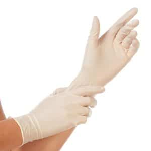 Disposable latex handschoenen action