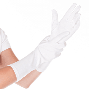 Verbandhandschoenen van katoen verminderen jeuk irritaties en infecties