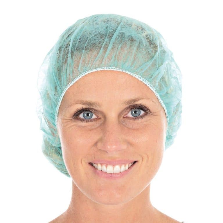 Groene haarnetjes