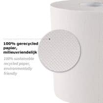 Witte handdoeken op rol 2 laags