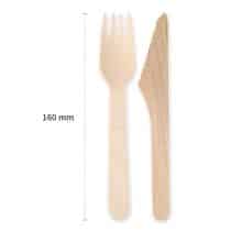 Bestekset triple-hout-Hout FSC® 100%, gewaxt