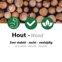Biologische houten wegwerpservies