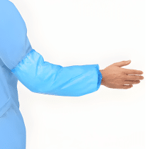Mouwhoezen per 100 st. 20 my blauw