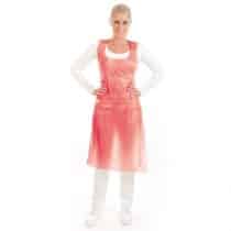 Wegwerpschort rood 18 micron