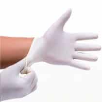 Latex handschoenen poedervrij wit