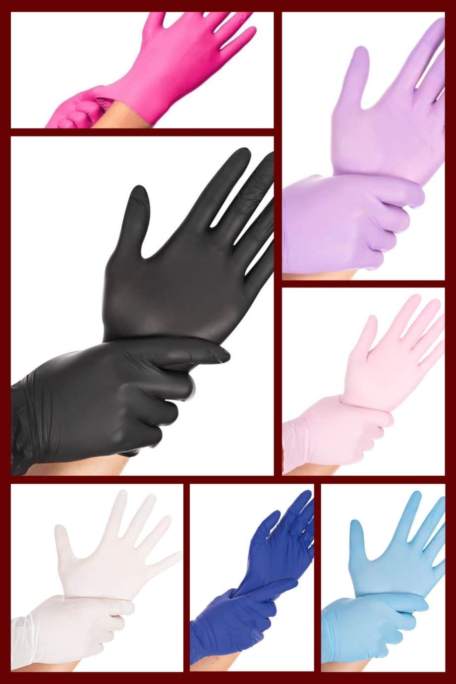 Nitril handschoenen in diverse kleuren-goedkoopste prijzen medische handschoenen