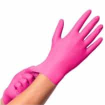 Nitril handschoenen magenta ideaal voor medisch gebruik