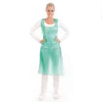 Plastic wegwerpschorten groen 16 micron