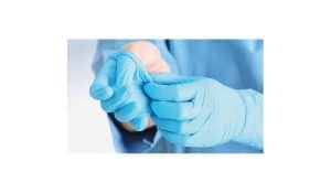 Blauwe nitril wegwerphandschoenen – latexvrije handschoenen voor professioneel gebruik in zorg, voeding en industrie.