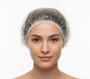 Doorzichtige wegwerp douchemuts ideaal voor hotel en spa