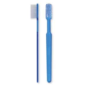 Compacte tandenborstel met ingebouwde tandpasta voor onderweg