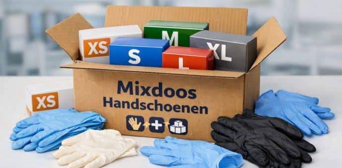 Mixdoos maten en soorten handschoenen